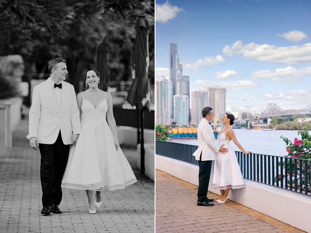 Brisbane City Board Walk Wedding Photography