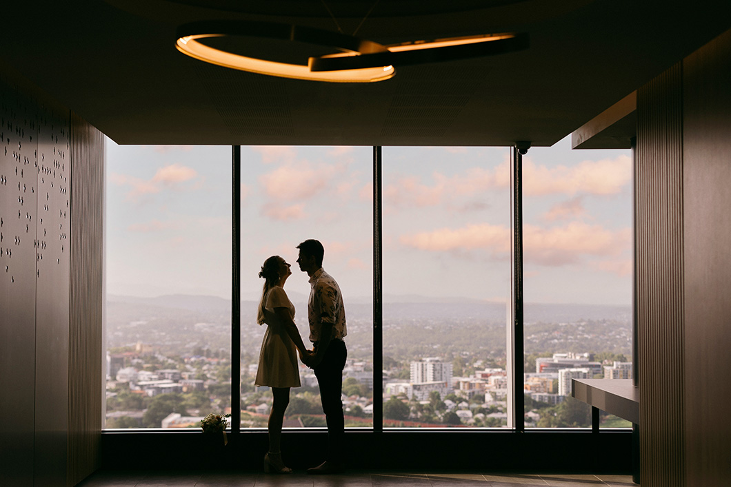 Brisbane Marriage Registry Office Window Photography