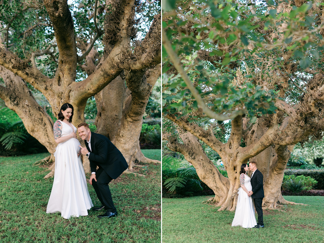 Brisbane Botanical Gardens Wedding Photo Bride Groom